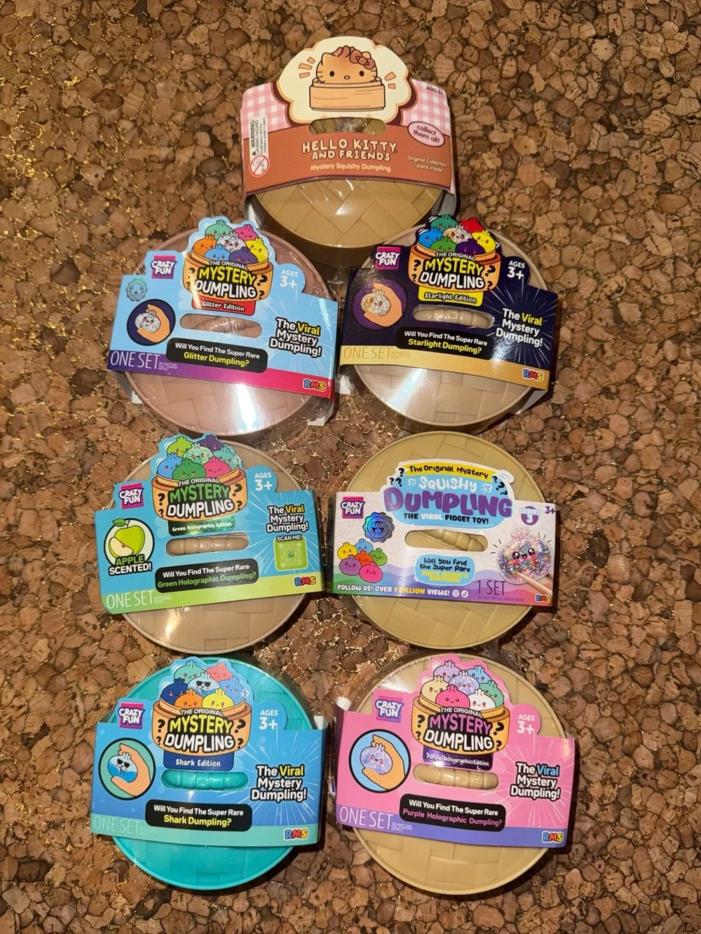Crazy Fun RMS Lot of 7 different kinds of viral dumplings